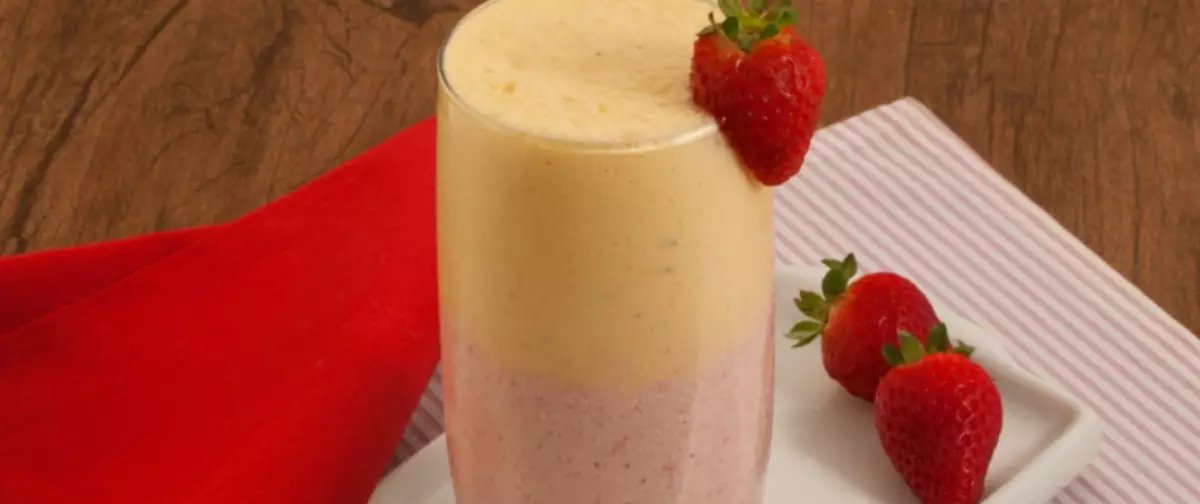 Suco de morango com maracujá rende três copos e fica pronto em 20 minutos - Imagem do artigo