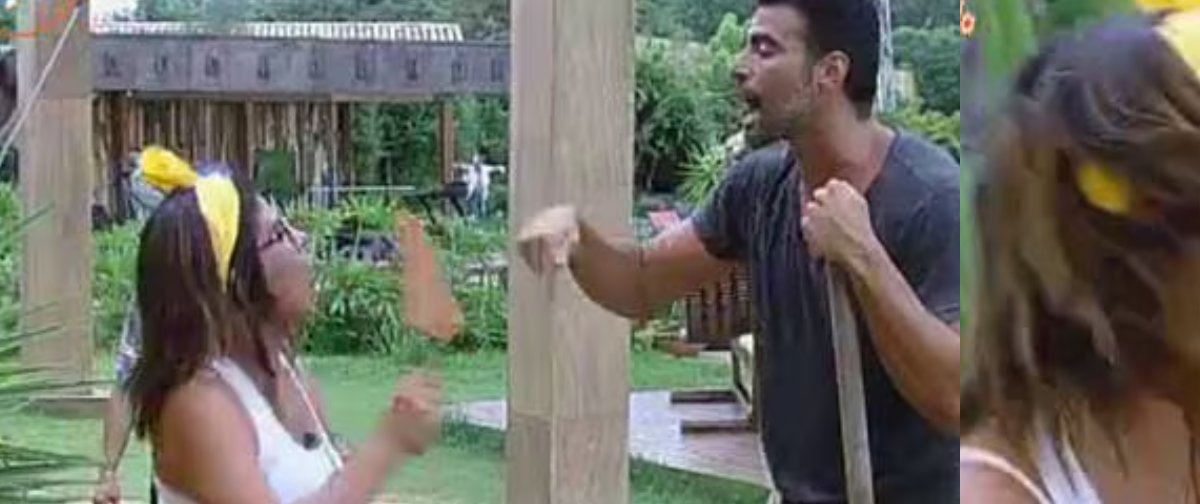 Discussão em “A Fazenda 8” há 10 anos: Mara Maravilha chama JP Mantovani de “vergonha” e leva lama no rosto após defesa de Li Martins - Imagem do artigo