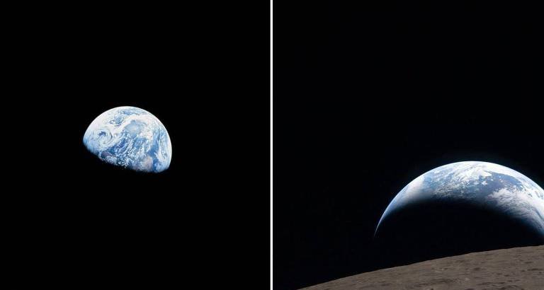 Imagens históricas de 1968 e 2026 escancaram mudanças na Terra em menos de seis décadas - Imagem do artigo original