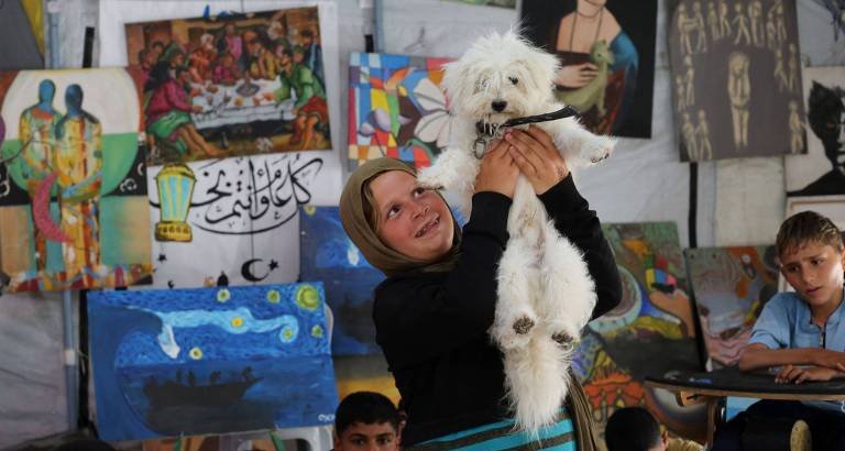 Oficinas com animais aliviam traumas de crianças na Faixa de Gaza - Imagem do artigo original