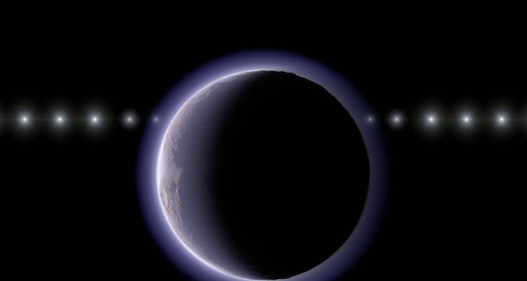 Astrônomos identificam atmosfera em objeto gelado além de Netuno - Imagem do artigo original